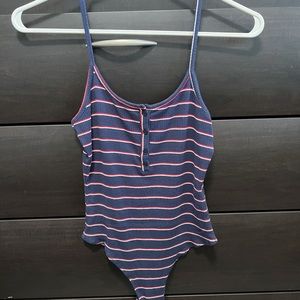 Garage striped bodysuit